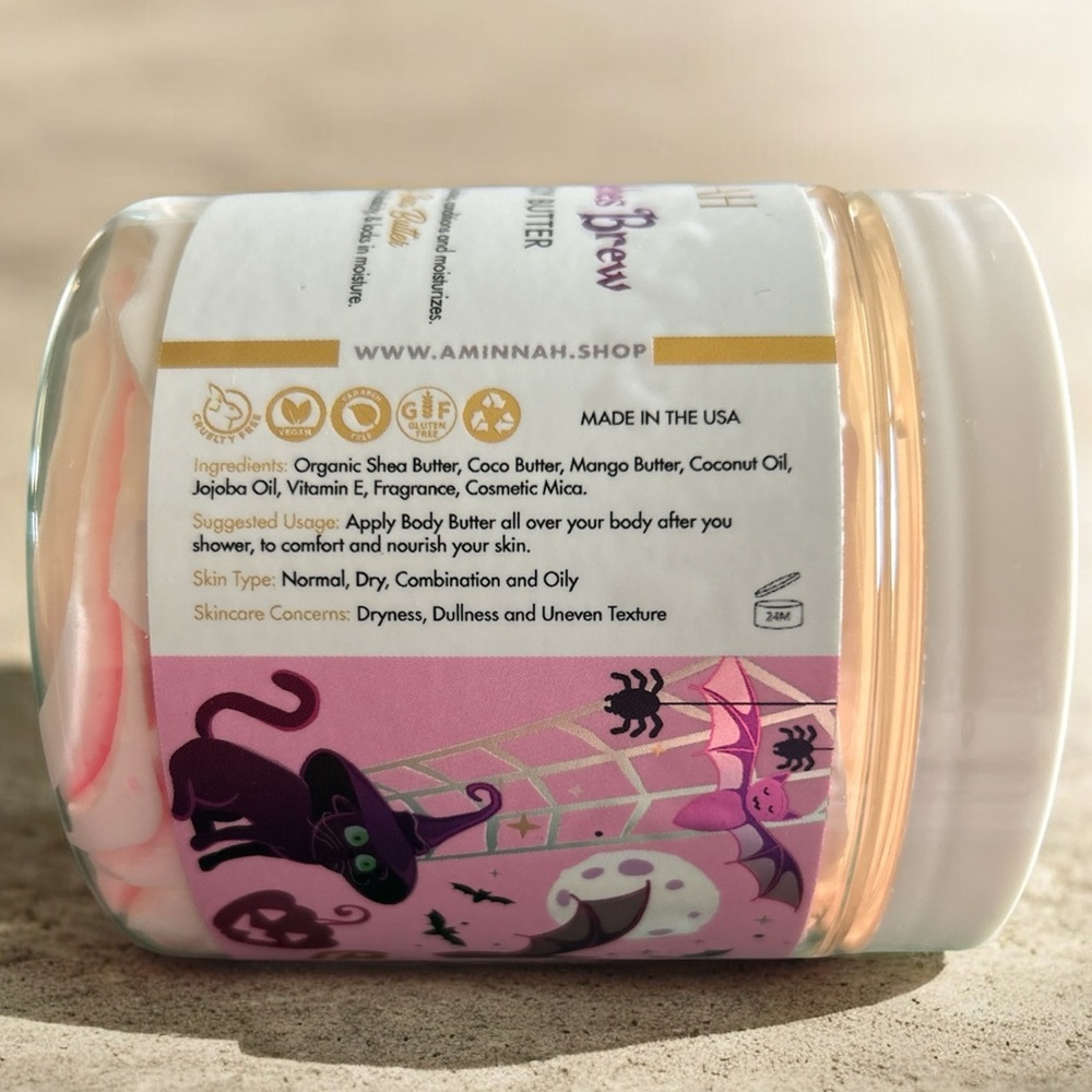 AMINNAH Witches Brew Whipped Body Butter - Cream/Pink - Picture 2 of 2